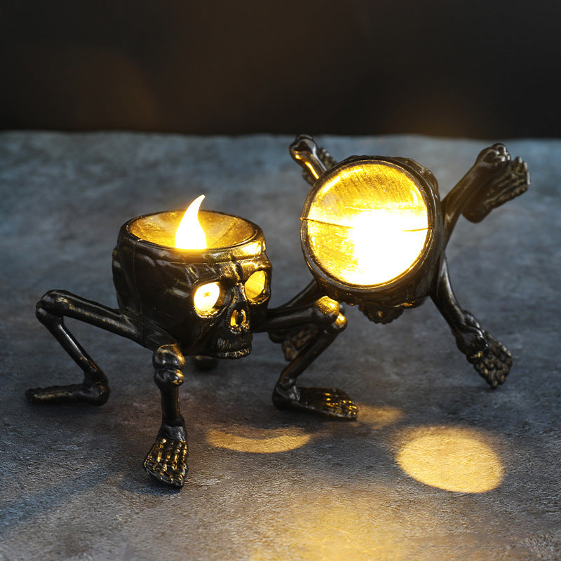 Gruselige Halloween Kerzenlampe – Stimmungsvolle Requisite für schaurige Atmosphäre
