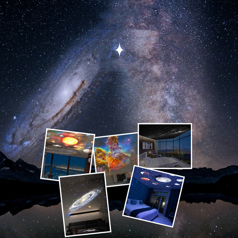 GalaxBeam: 3D Sternenhimmel-Projektor mit Klarer Fokus-Technologie – Erlebe Planeten, Sterne & die Milchstrasse hautnah