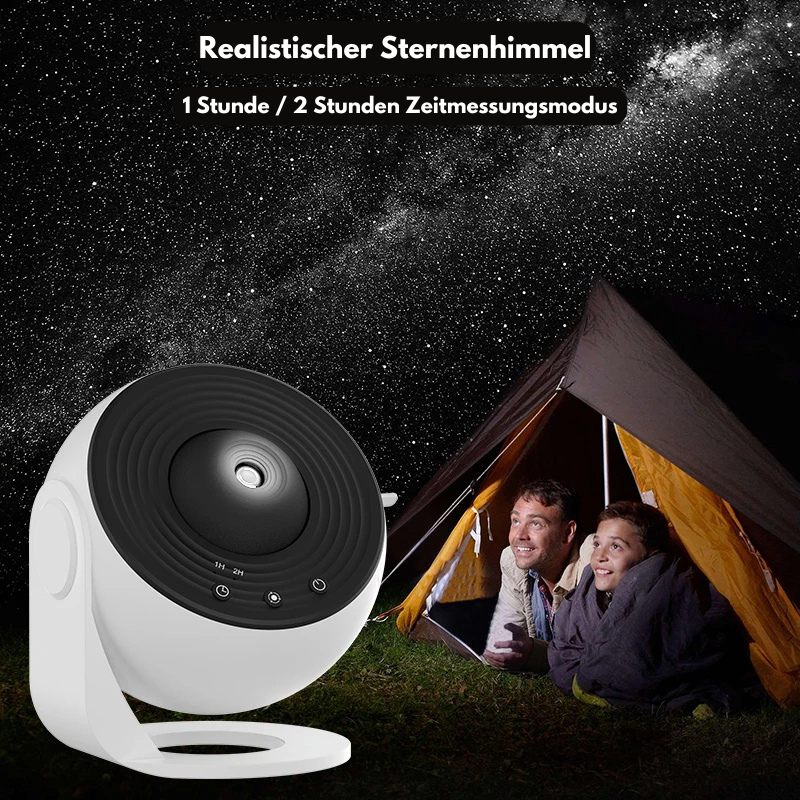 GalaxBeam: 3D Sternenhimmel-Projektor mit Klarer Fokus-Technologie – Erlebe Planeten, Sterne & die Milchstrasse hautnah