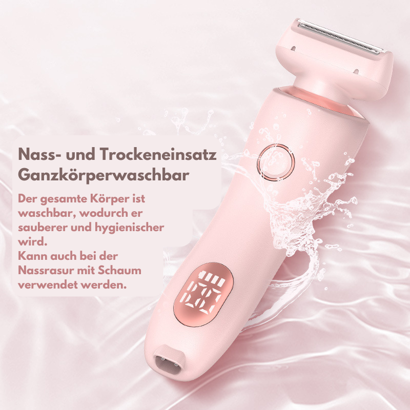2-in-1 Wiederaufladbarer Epilierer & Trimmer – Präzise Haarentfernung für Gesicht, Körper, Beine & Bikinizone