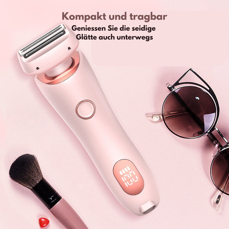 2-in-1 Wiederaufladbarer Epilierer & Trimmer – Präzise Haarentfernung für Gesicht, Körper, Beine & Bikinizone